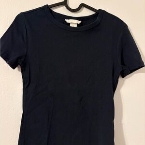 H&M Dark Blue Short Sleeve Tee